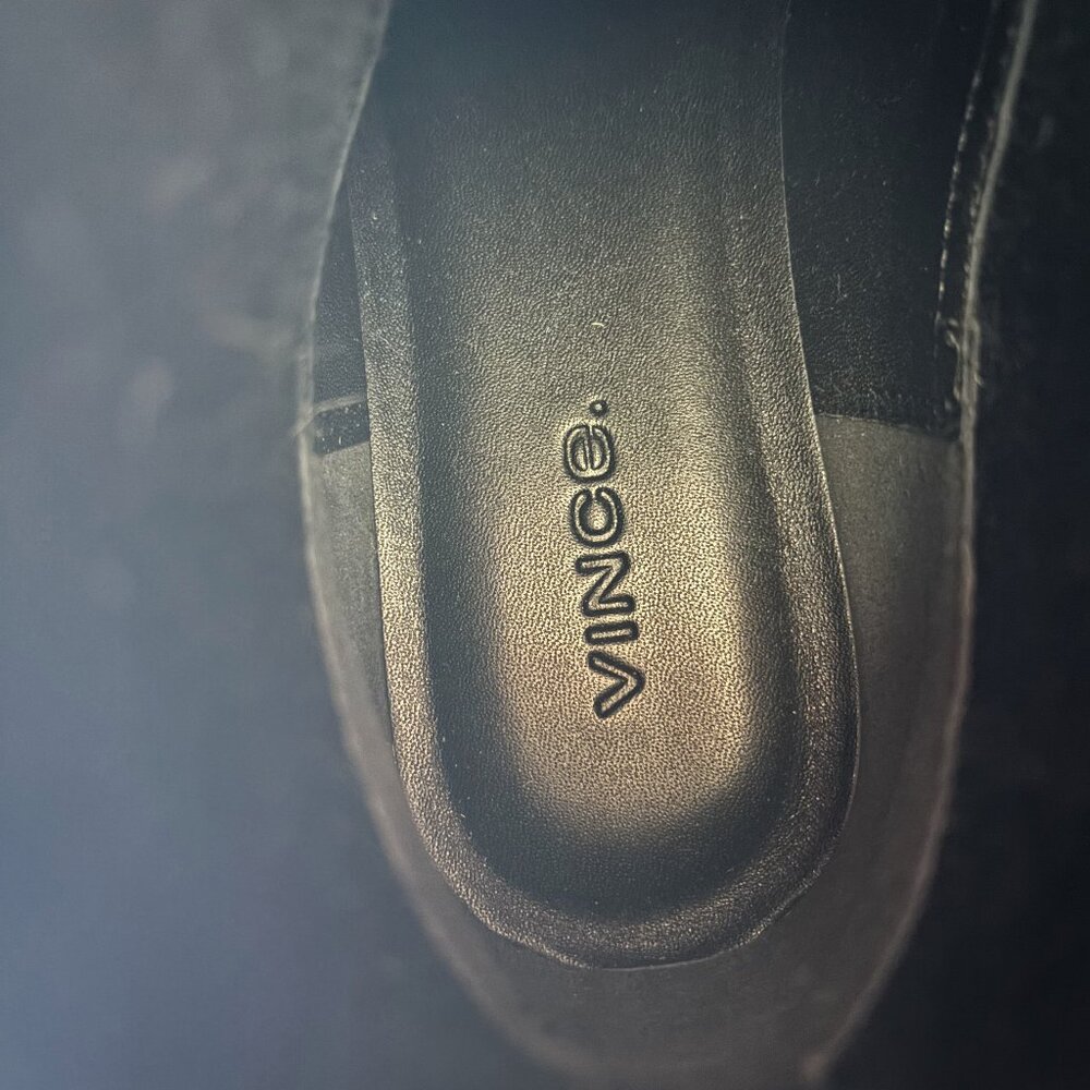 Vince Size 7.5M Black Wool Pull On Ankle Boot Rue Chelsea Boot Ankle Bootie - Picture 7 of 12